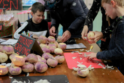 Turnip carving at The Autumn Fete
