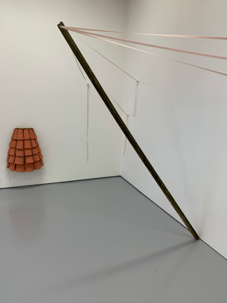 'Tile Skirt' and 'The Prop' in 'Care & Control' at Birley Gallery (2022)